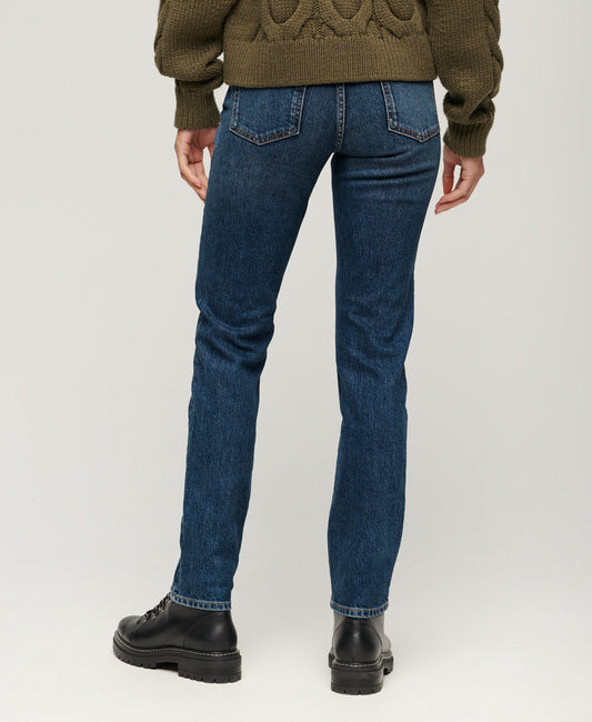 Organic Cotton Mid Rise Slim Jeans | Valley Blue 30