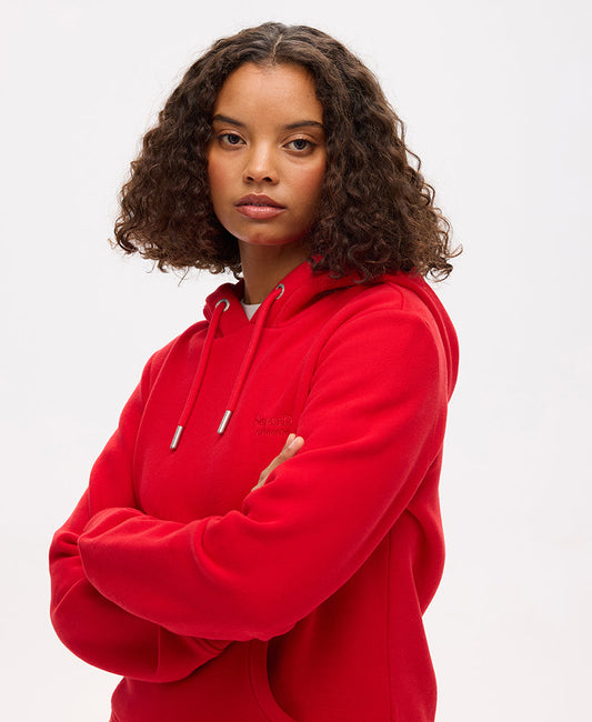 Essential Logo Hoodie | Rouge Red