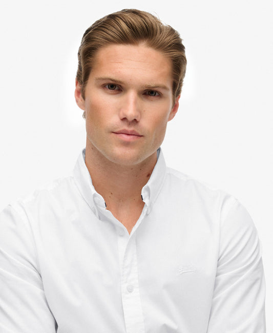 Essentials Tailored Lite Slim Fit Shirt | Optic