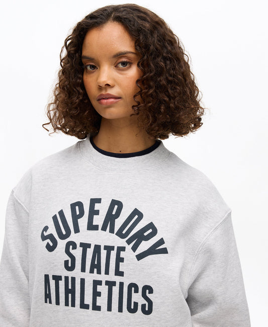 Athletics Crew Sweat | Flake Grey Marle