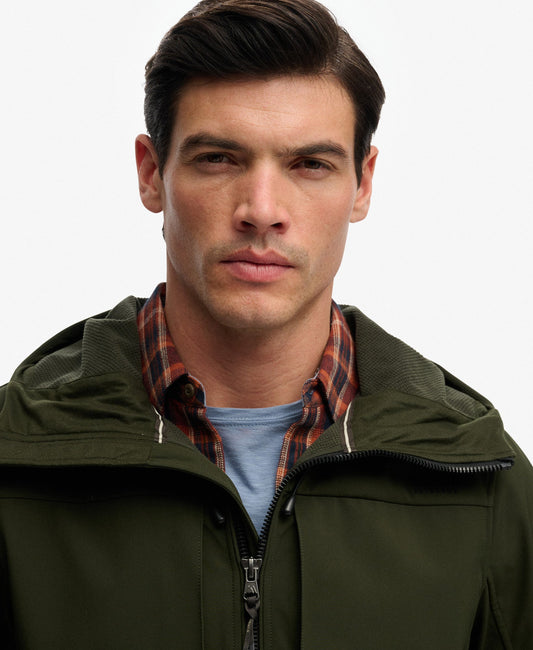 Hooded Softshell Trekker Jacket | Surplus Goods Olive Green