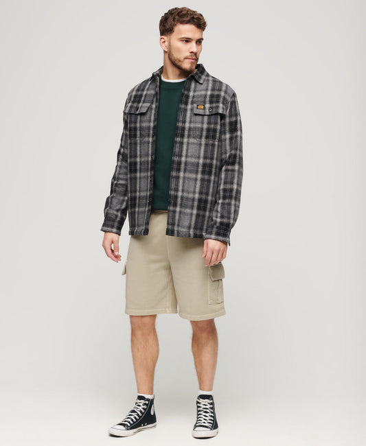 Contrast Stitch Cargo Short | Washed Pelican Beige