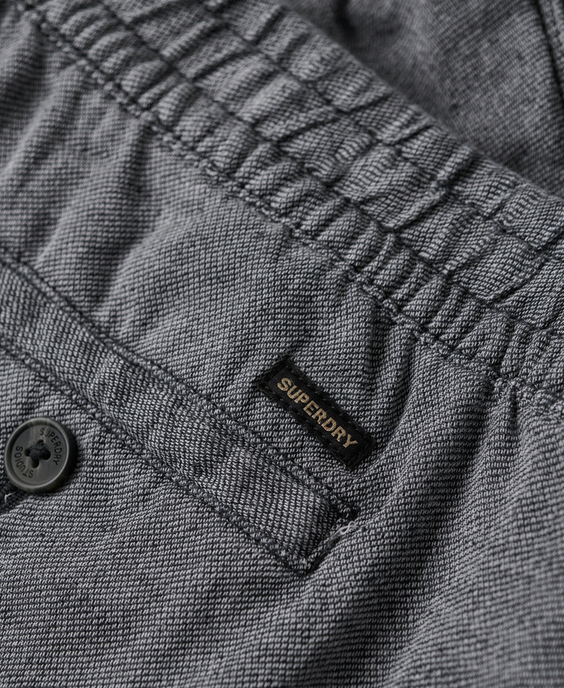Drawstring Linen Trouser | Dark Navy/Optic