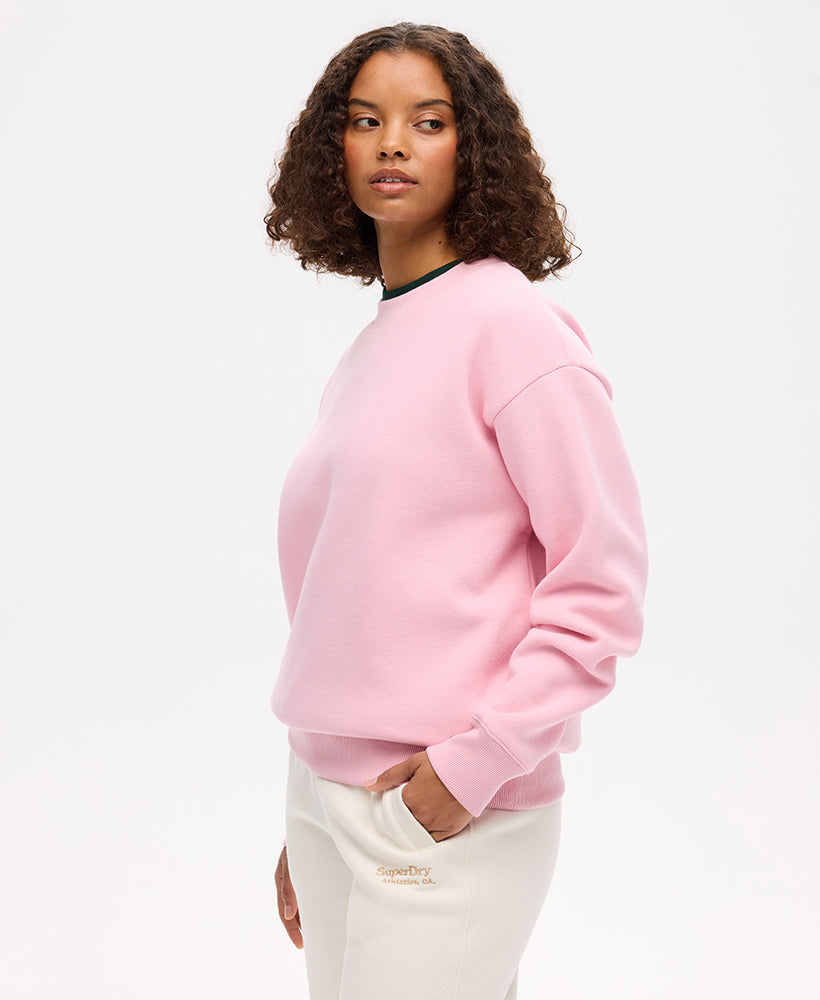 Essential Logo Crew Sweat | Romance Rose Pink