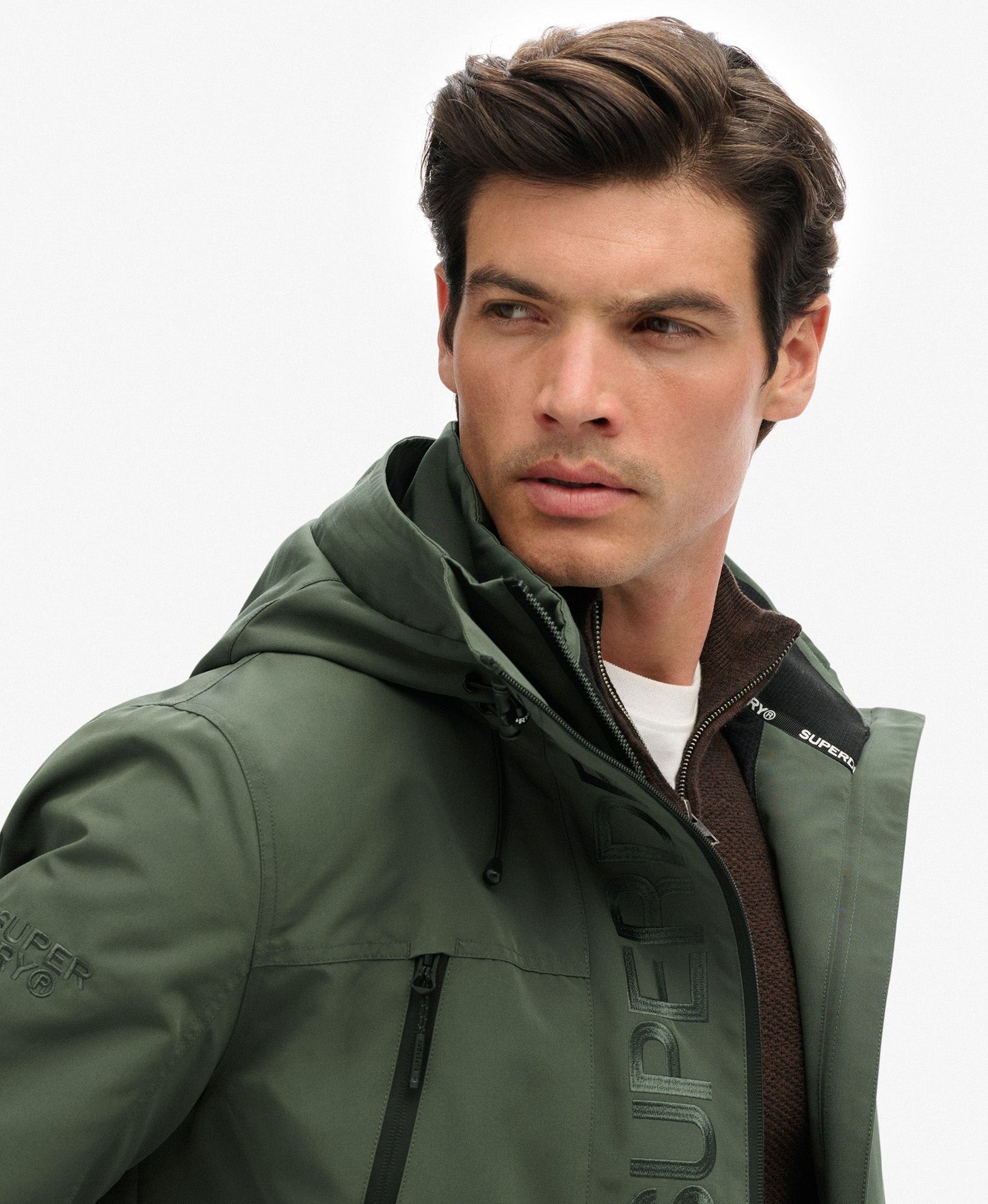 Hood Ultimate Embroidered Windbreaker | Laurel Khaki
