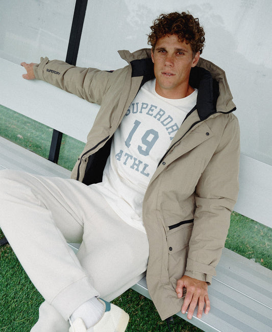 City Padded Parka Jacket | Timber Wolf Brown