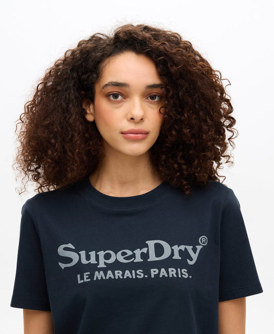 Venue Metallic Graphic Tee | Eclipse Navy