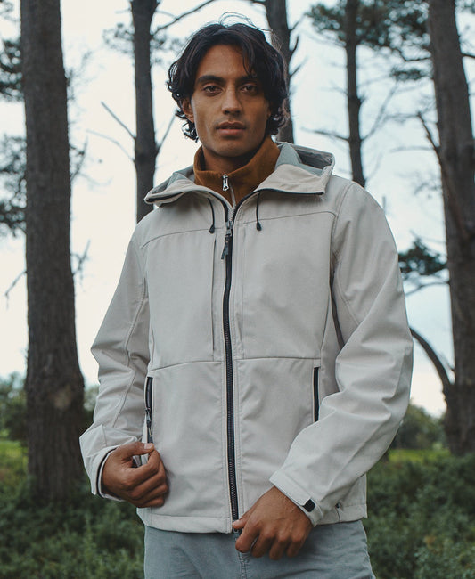 Hooded Softshell Trekker Jacket | Rainy Day Grey