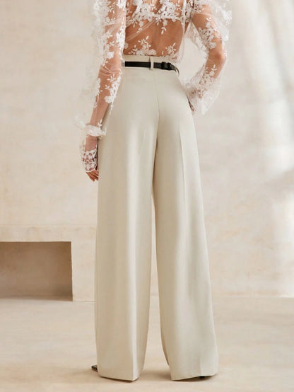 Women's Modern Stylish Simple Wide-Leg Suit Pants