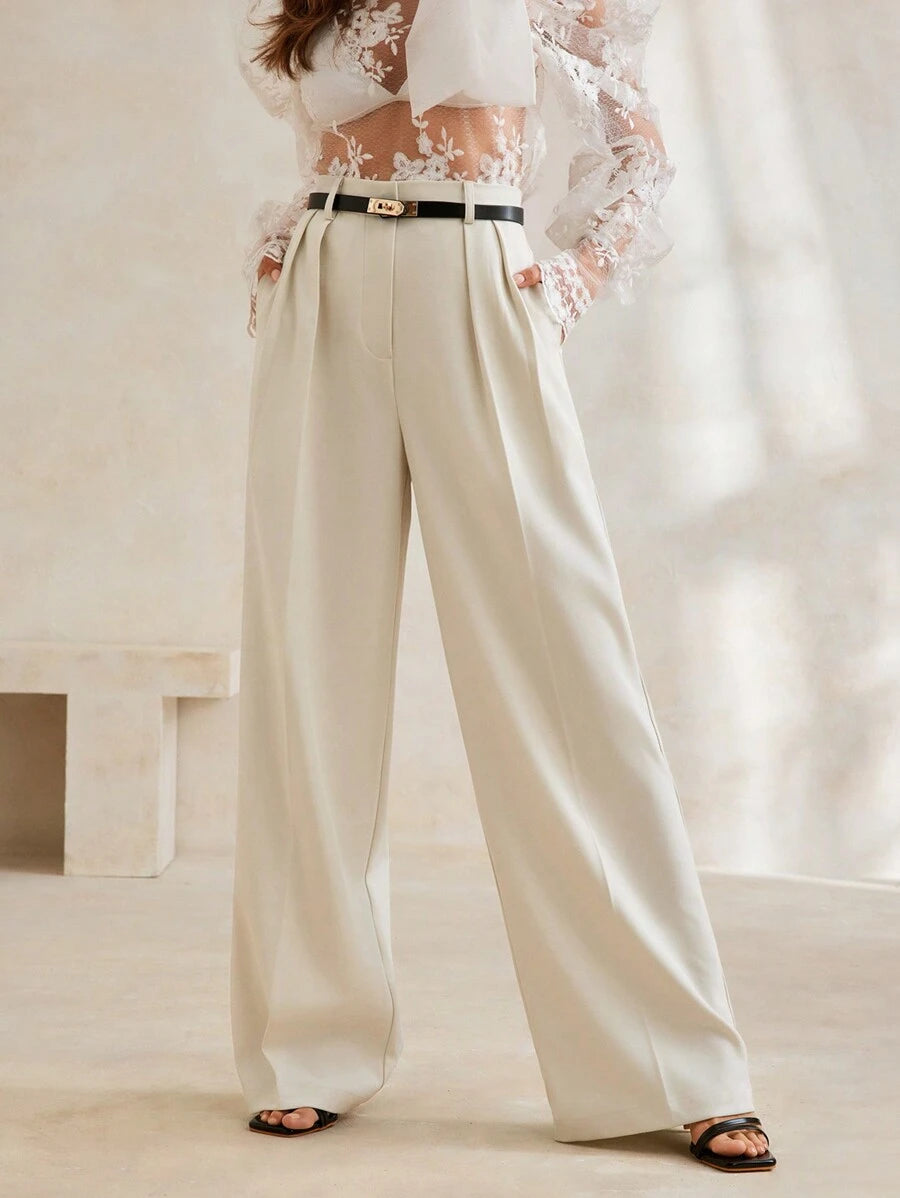 Women's Modern Stylish Simple Wide-Leg Suit Pants