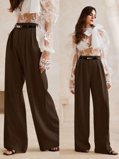 Women's Modern Stylish Simple Wide-Leg Suit Pants