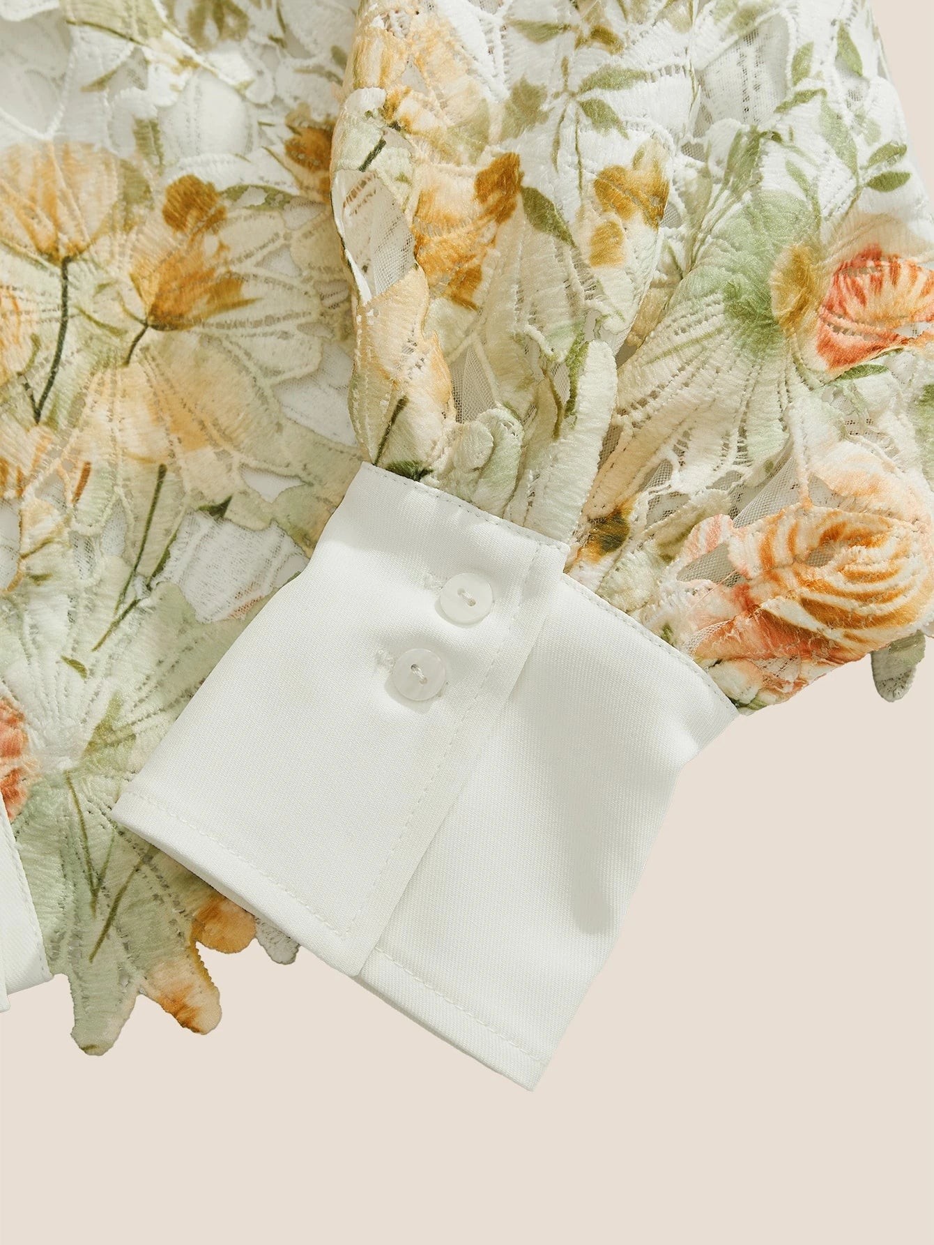 Women's Lightweight Luxury Versatile Printed Hollow Blouse