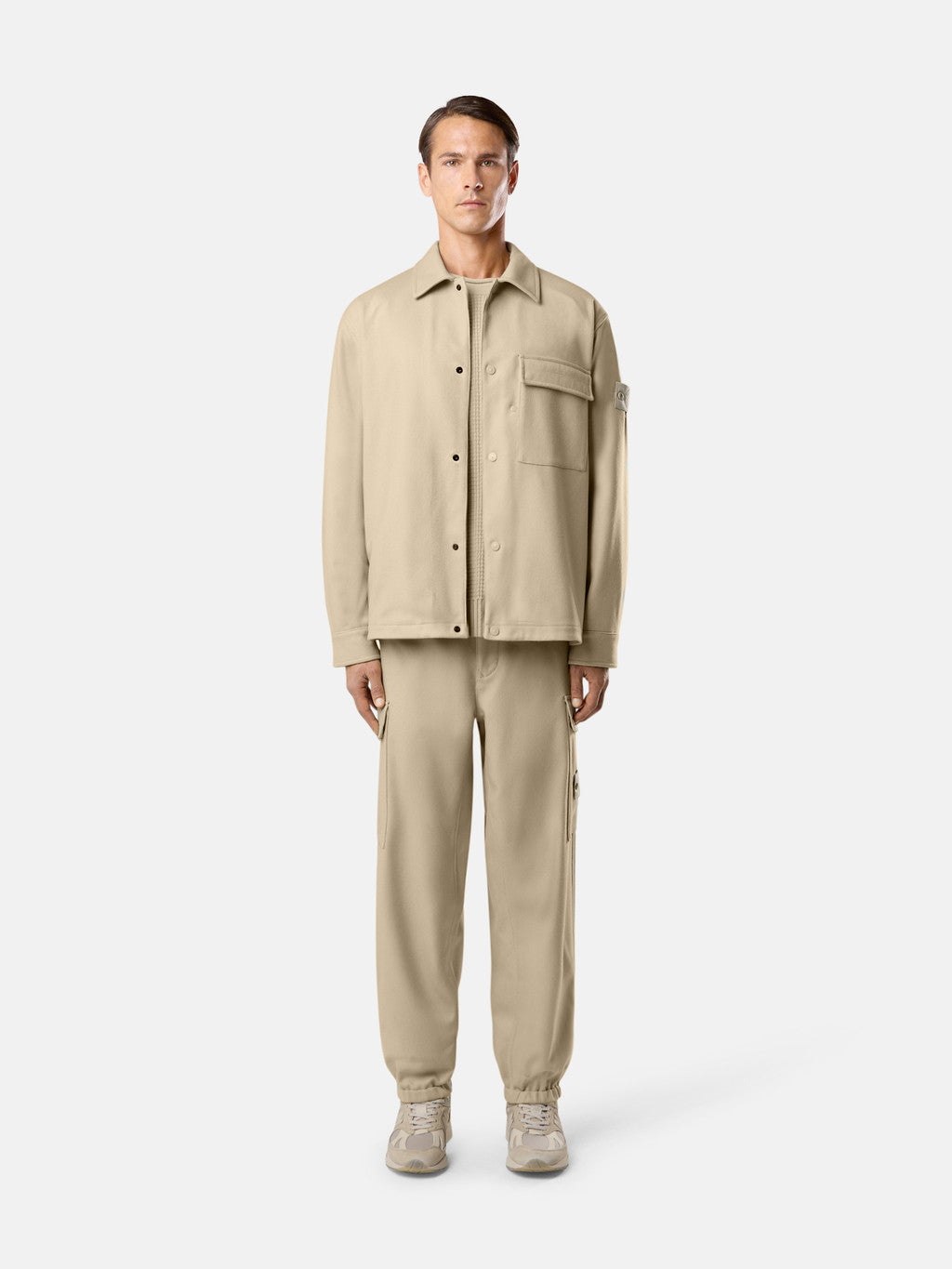 1200028 WOOL NYLON FLANNEL_STONE ISLAND GHOST