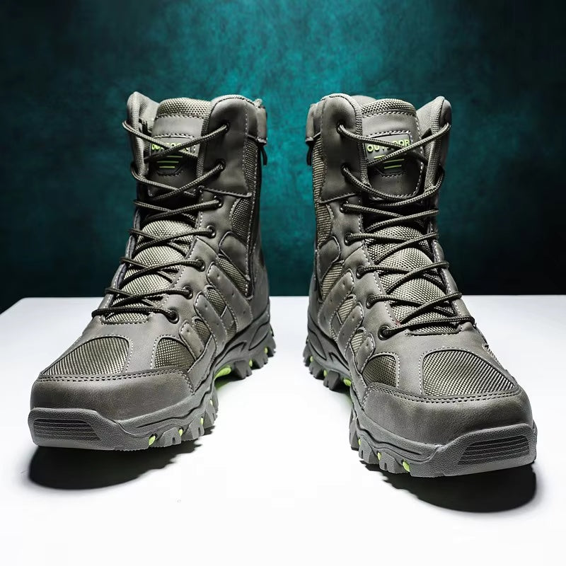 (imited Time Discount 49% off) Men's Lightweight  Breathable Durable Anti-slip Hiking Boots Combat Army Boots Work Boots