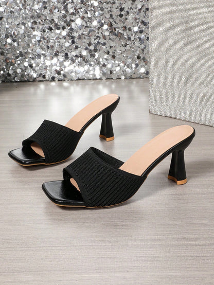 Women's Mid-Heel Slide Sandals