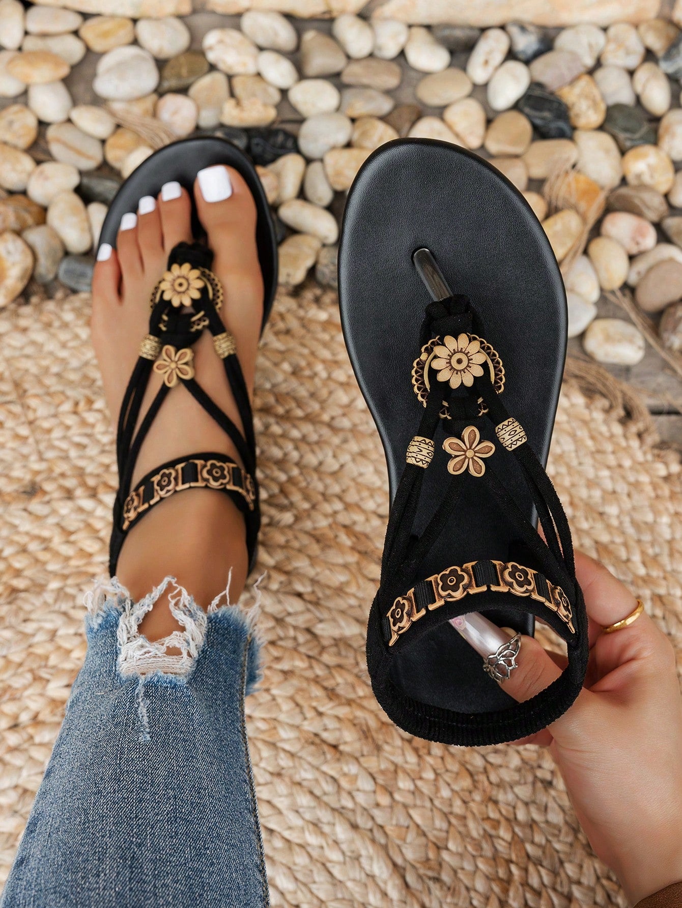 Women's Fashion Bohemian Style Flat Sandals