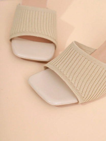 Women's Mid-Heel Slide Sandals