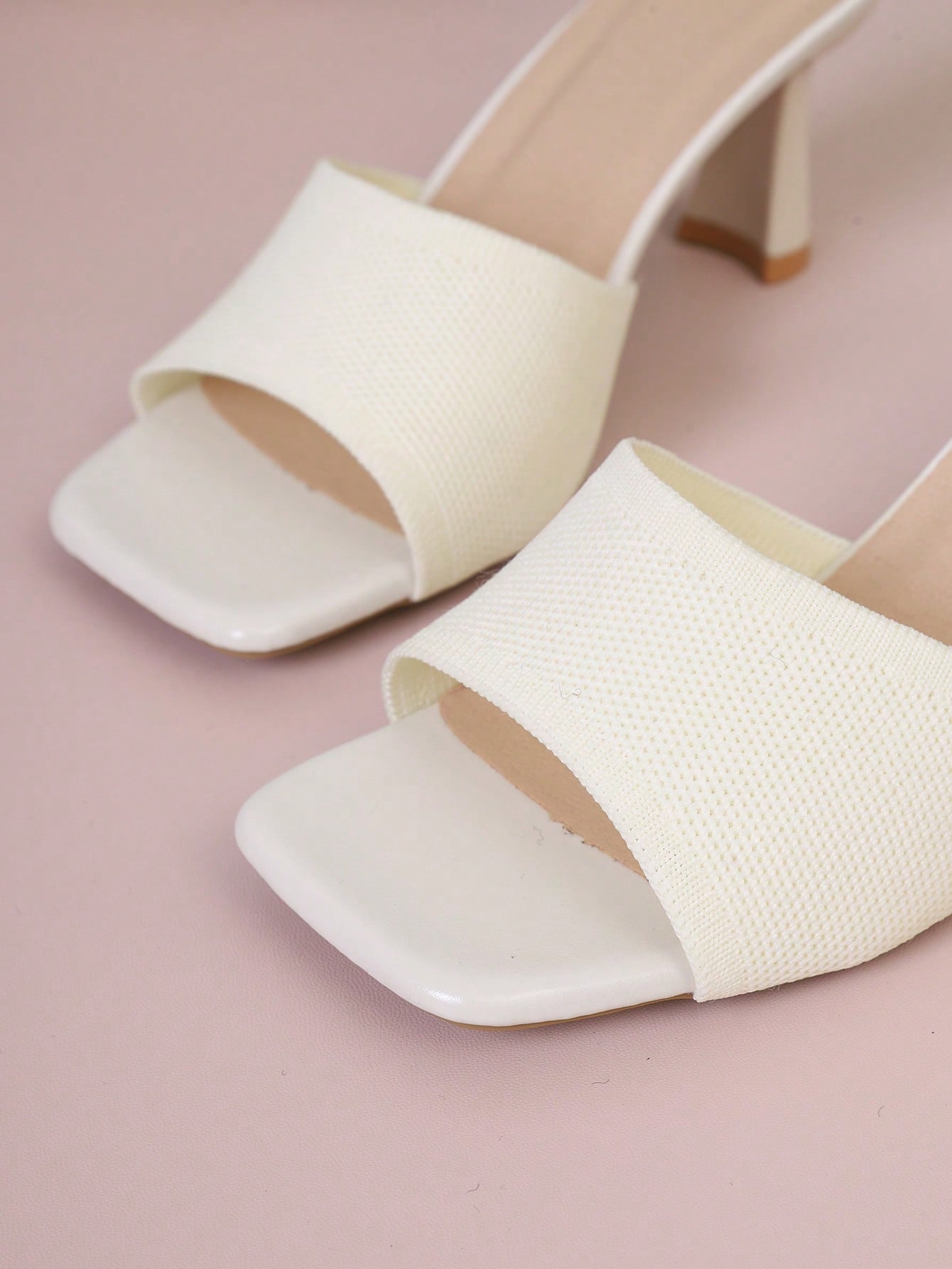 Women's Strap Slip-On Mid-Heel Sandals