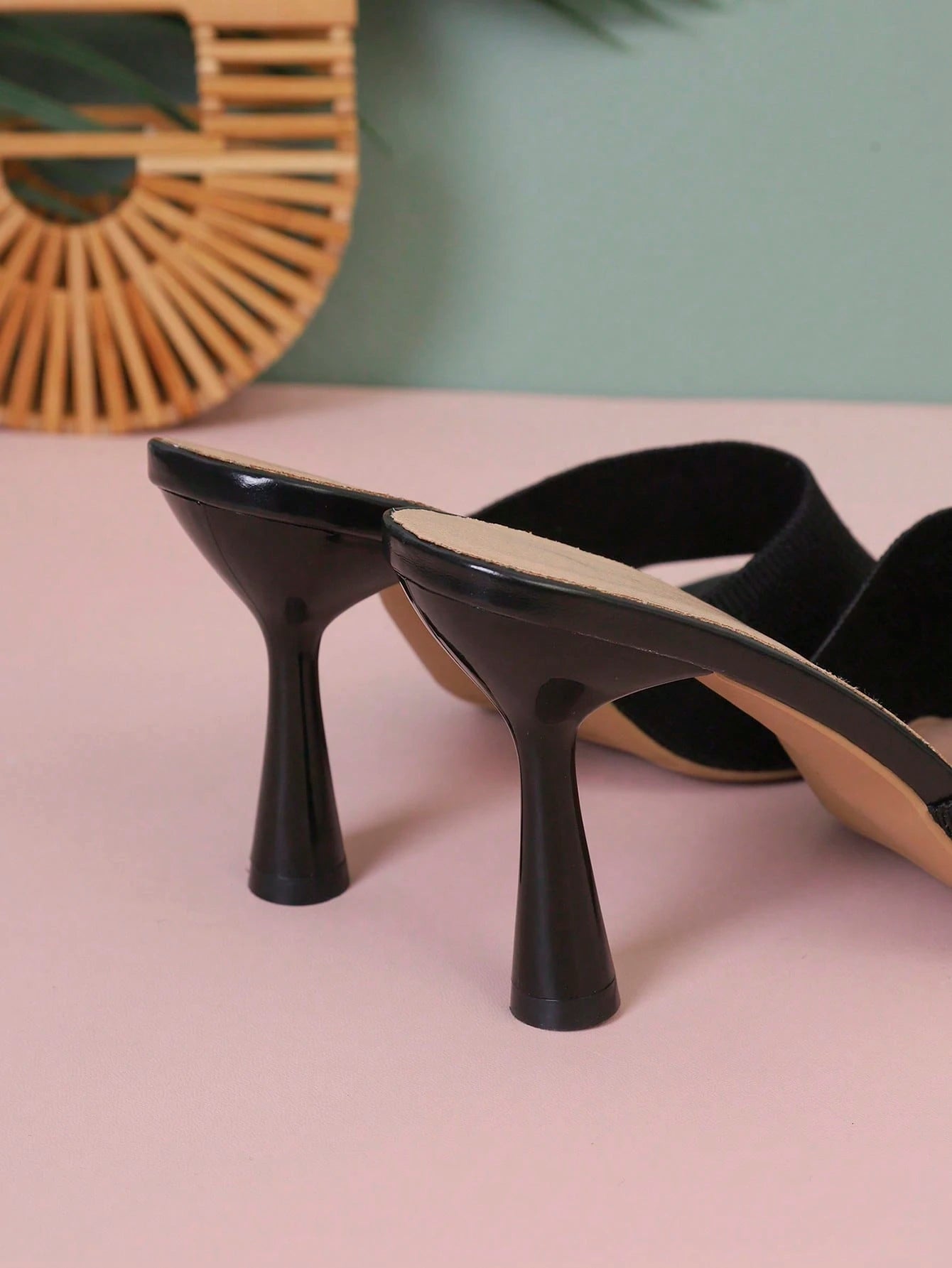 Women's Strap Slip-On Mid-Heel Sandals