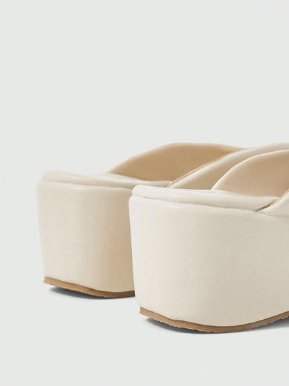 Women's Open Toe Platform High-Heeled Flip-Flops