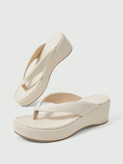 Women's Open Toe Platform High-Heeled Flip-Flops