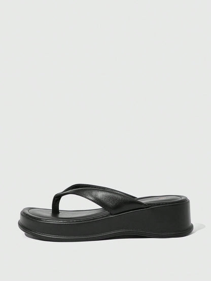 Women's Open Toe Platform High-Heeled Flip-Flops