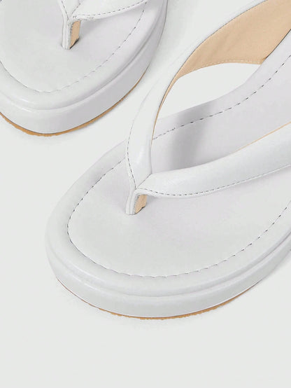 Women's Open Toe Platform High-Heeled Flip-Flops