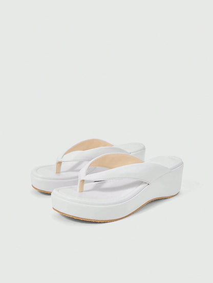 Women's Open Toe Platform High-Heeled Flip-Flops