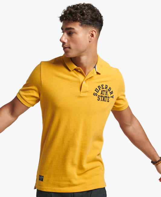 Applique Classic Fit Polo | Turmeric Marle