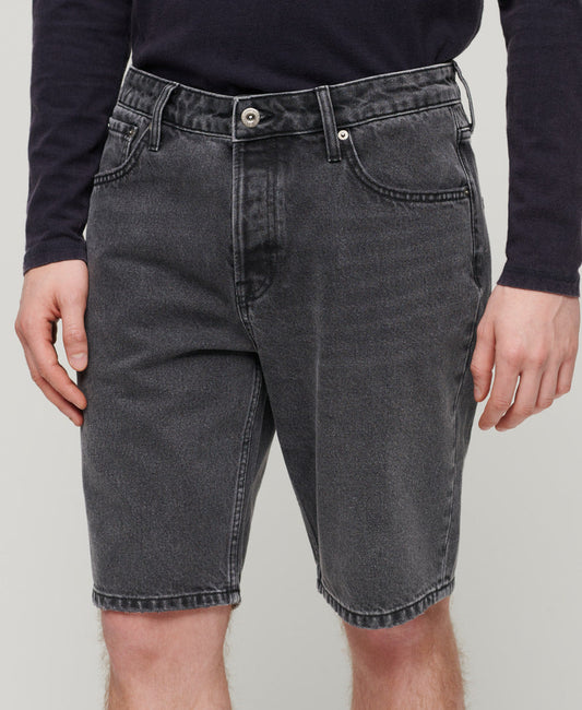 Straight Shorts | Wisconsin Washed Black
