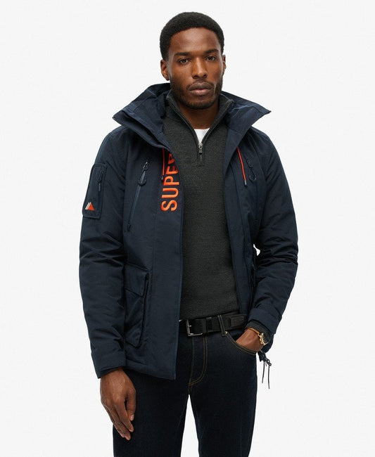 Ultimate Embroidered Windbreaker Slim Fit Jacket | Eclipse Navy
