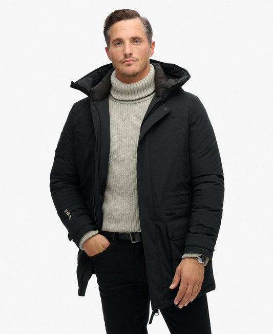 City Padded Parka Jacket | Black