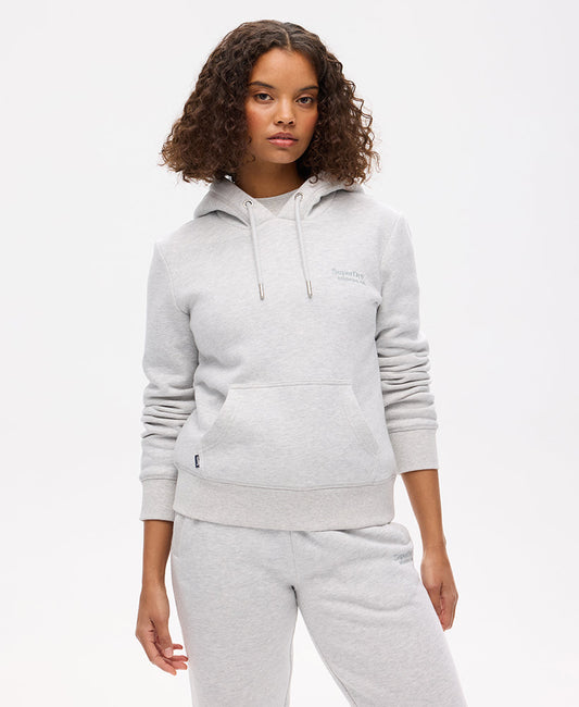 Essential Logo Hoodie | Glacier Grey Marle
