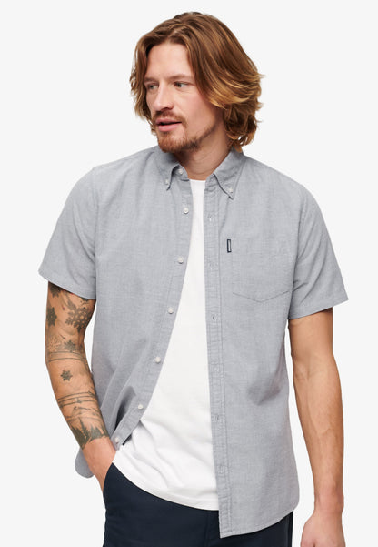 Vintage Oxford Short Sleeve Shirt | Navy