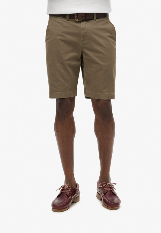 Vintage Slim Fit Chino Short | Dusty Olive Green