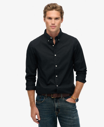 Essentials Tailored Lite Slim Fit Shirt | Black