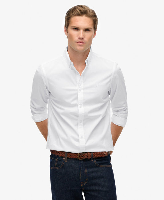 Essentials Tailored Lite Slim Fit Shirt | Optic