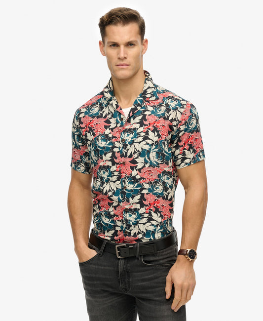 Merchant Hawaiian Shirt | Karashishi Navy