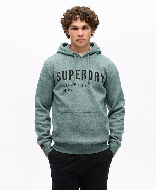 Surplus Graphic Hoodie | Mid Pine Green Grit