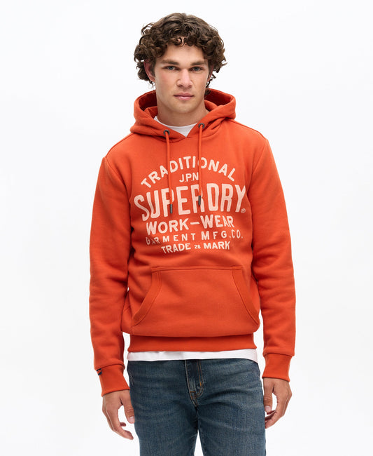 Workwear Hoodie | Denim Co Rust Orange