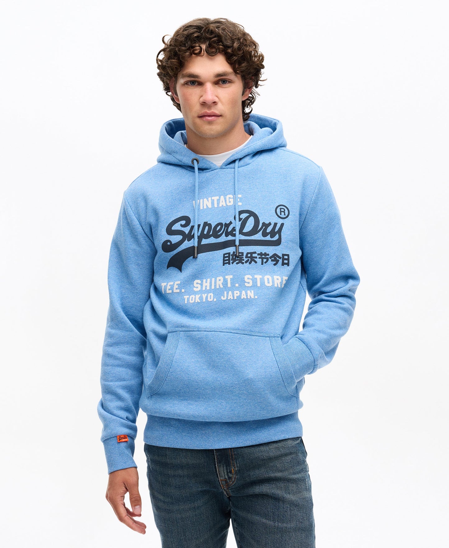 Vintage Logo Relaxed Hoodie | Fresh Blue Grit