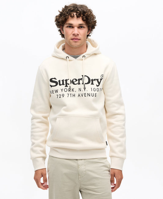 Tonal Venue Logo Hoodie | Rice White