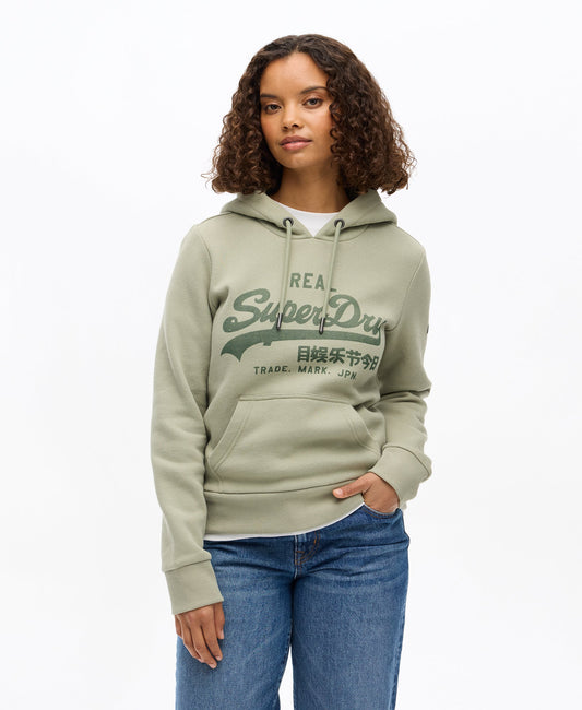 Vintage Logo Relaxed Hoodie | Seagrass Green