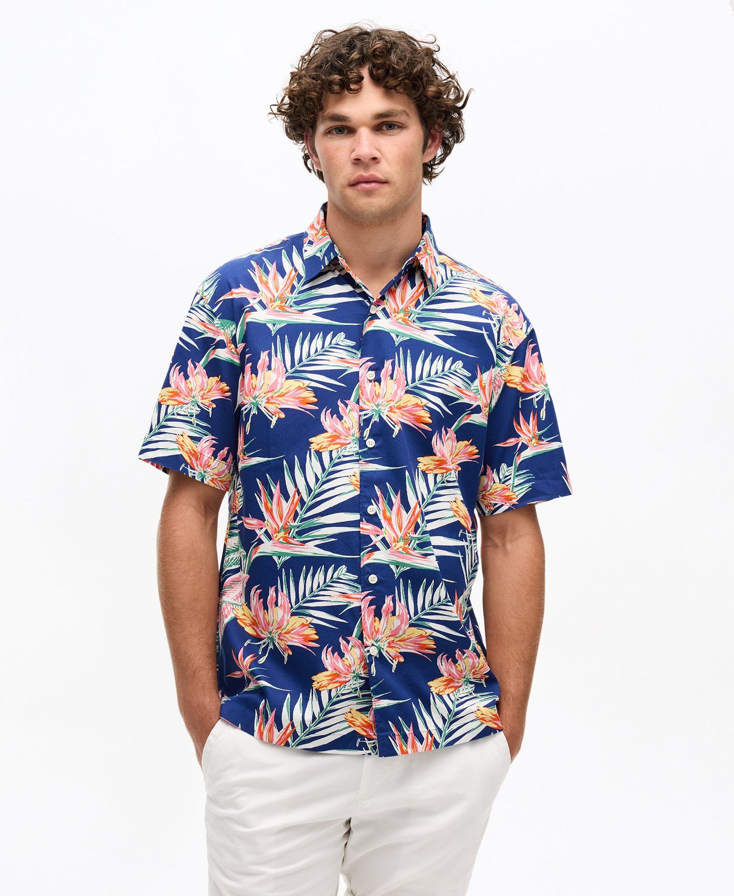 Hawaiian Shirt | Navy Paradise