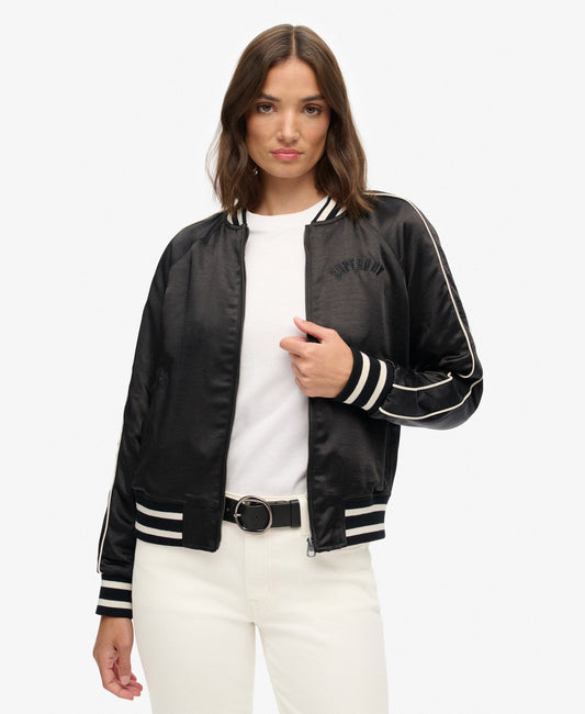 Suikajan Embroidered Bomber | Black