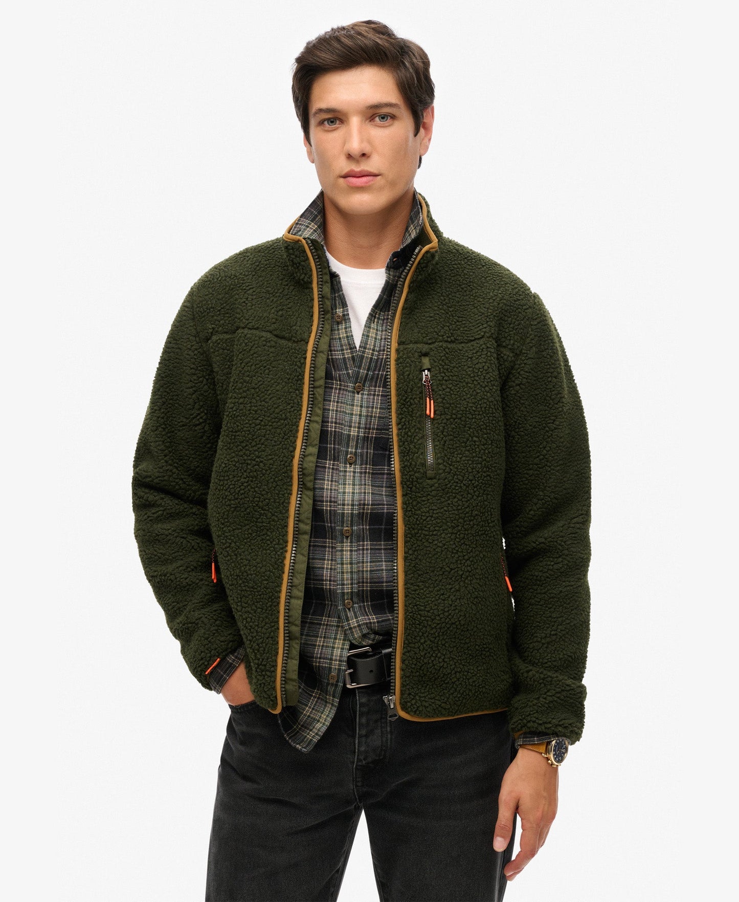 Outdoor Full Zip Fleece | Surplus Goods Olive Green