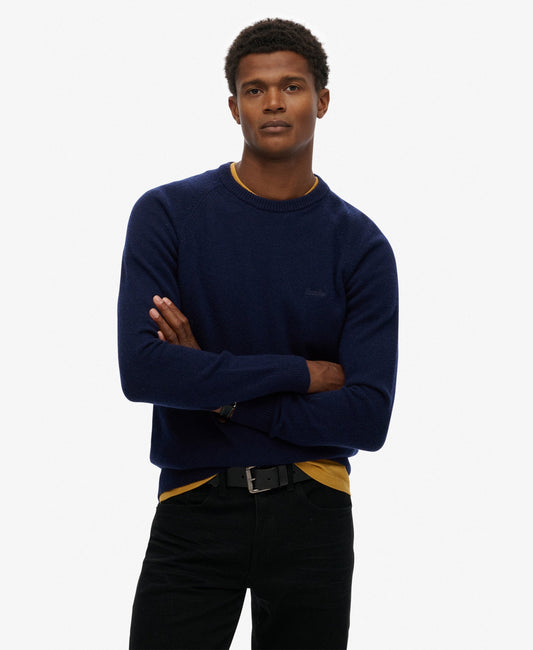 Wool Blend Jumper | Mariner Blue Marle