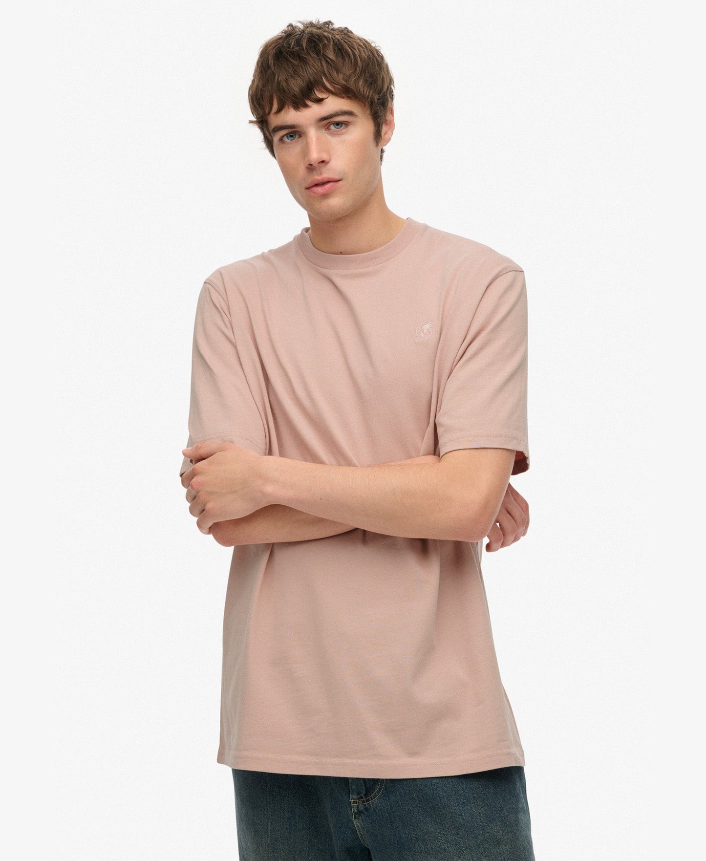 Blank Oversized Tee | Ashy Pink
