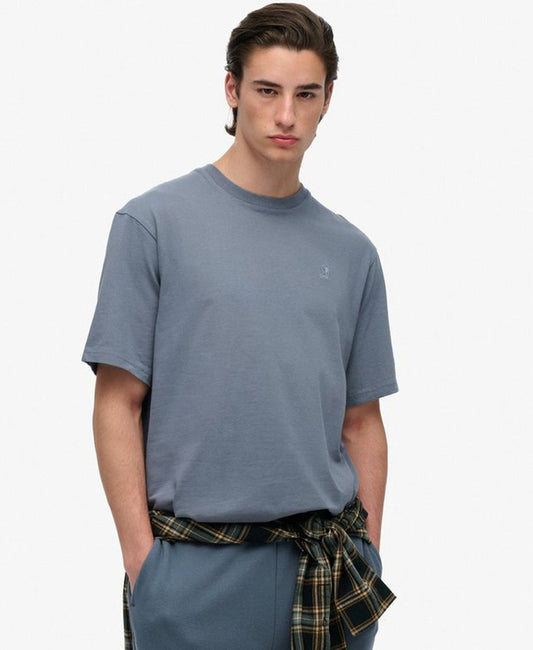 Blank Oversized Tee | Flint Stone Blue Grey