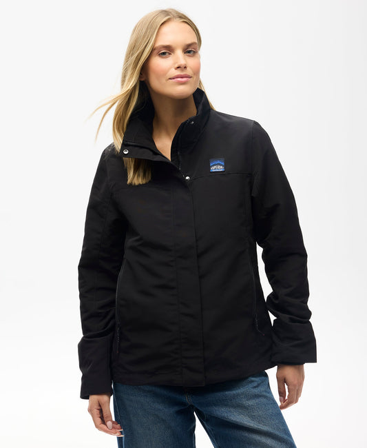 Non Hooded Shell Jacket | Black